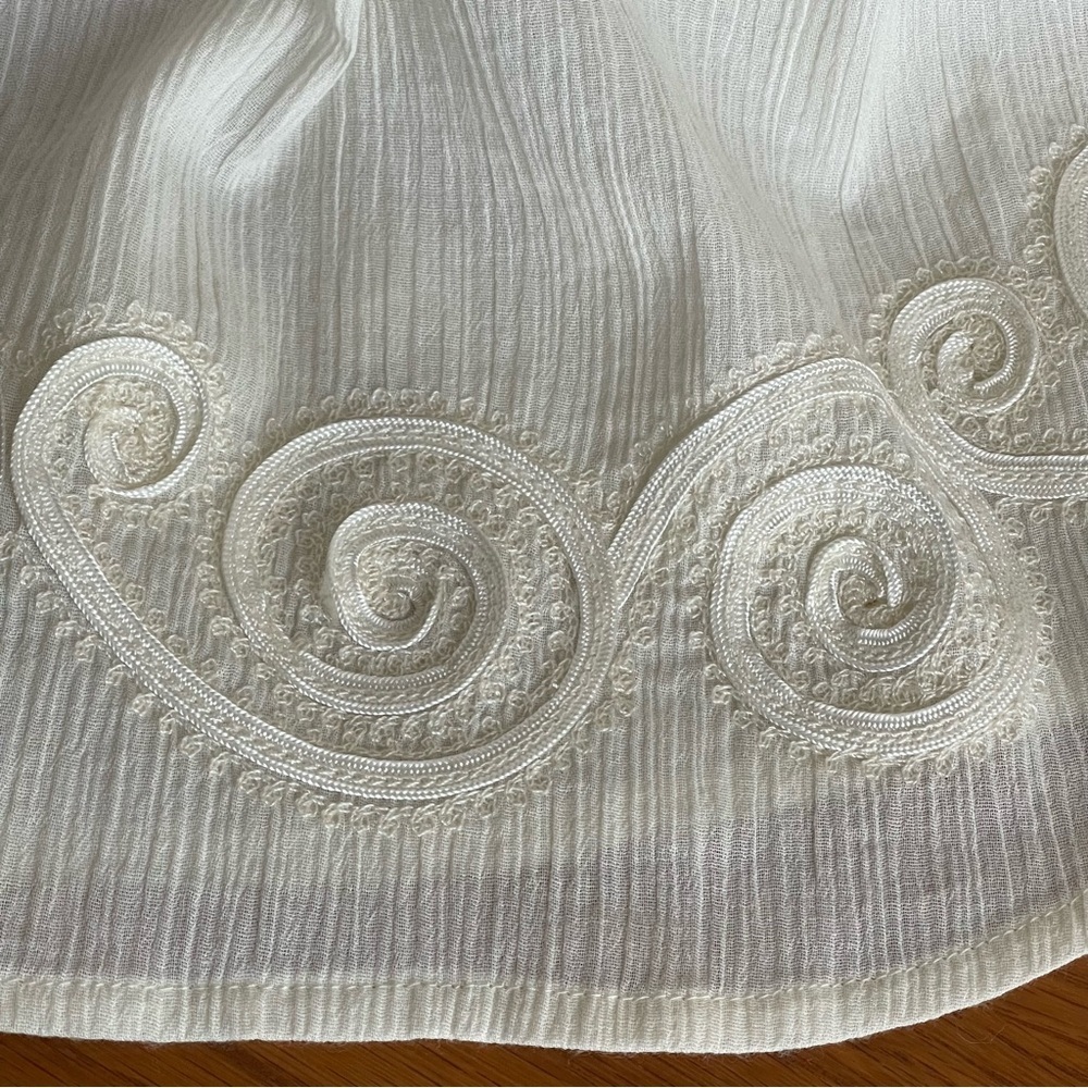 Lucky Brand Cream Peasant Blouse Cream Size XS - Picture 12 of 16
